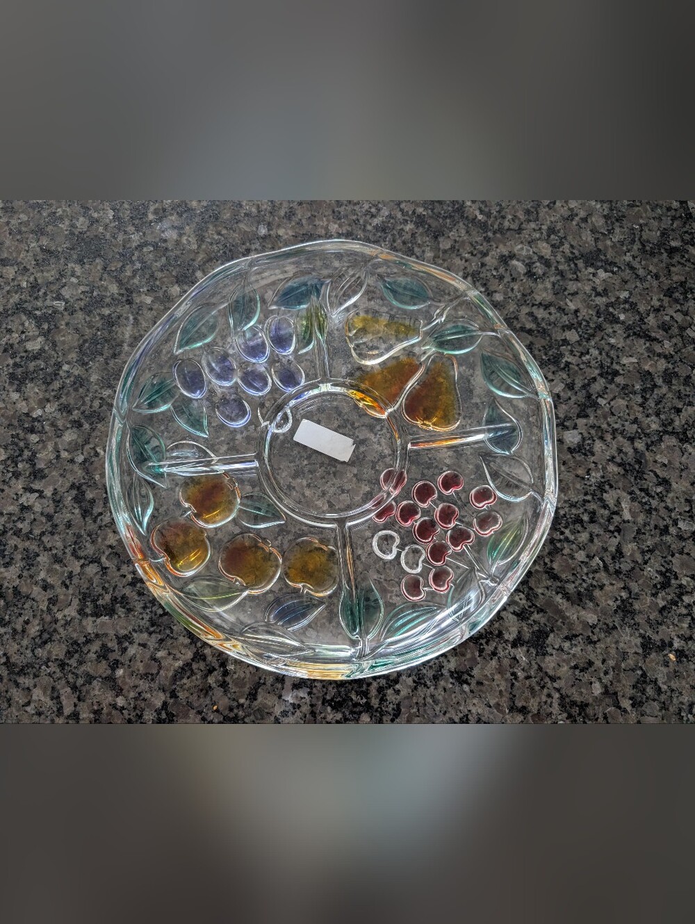 Mikasa Divided Serving Platter with Colored Fruit Accents
